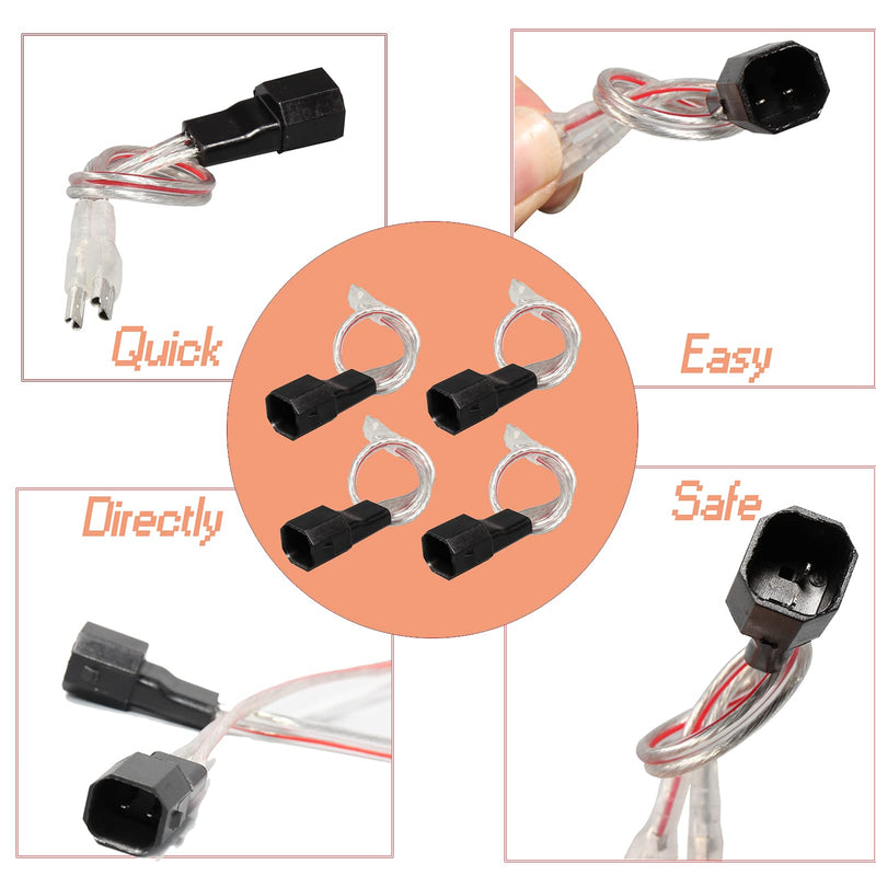 [Australia - AusPower] - RED WOLF Car Speaker Wiring Harness Adapter Connector Compatible with Ford 1998-2014, Lincoln 2003-2011, Mercury 2000-2010, Mazda 1998-2011 Vehicles Install Aftermarket Door Speaker Wire Cable Plug 