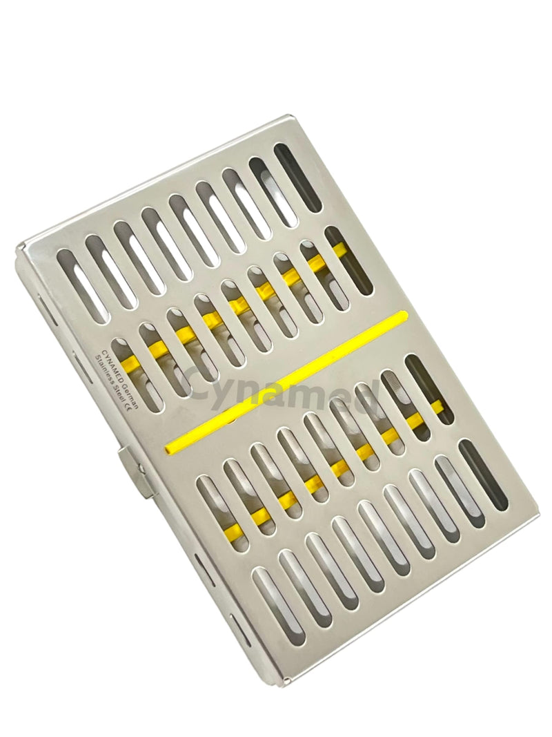 [Australia - AusPower] - Cynamed PREMIUM GERMAN DENTAL AUTOCLAVE STERILIZATION CASSETTES BOX RACK for 10 INSTRUMENTS BRANDED 
