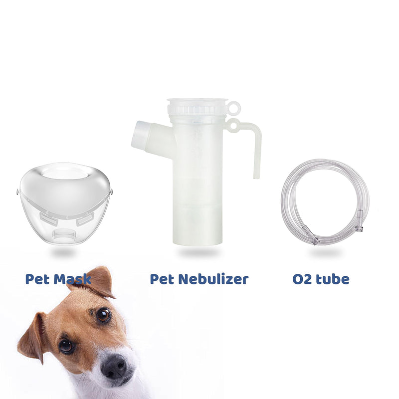 Canine Nebulizer Cup and Inhaler Mask for Cats and Dogs, Oxygen Mask for Pets (Not Including Nebulizer Machine) (S) S- Cat & Puppy