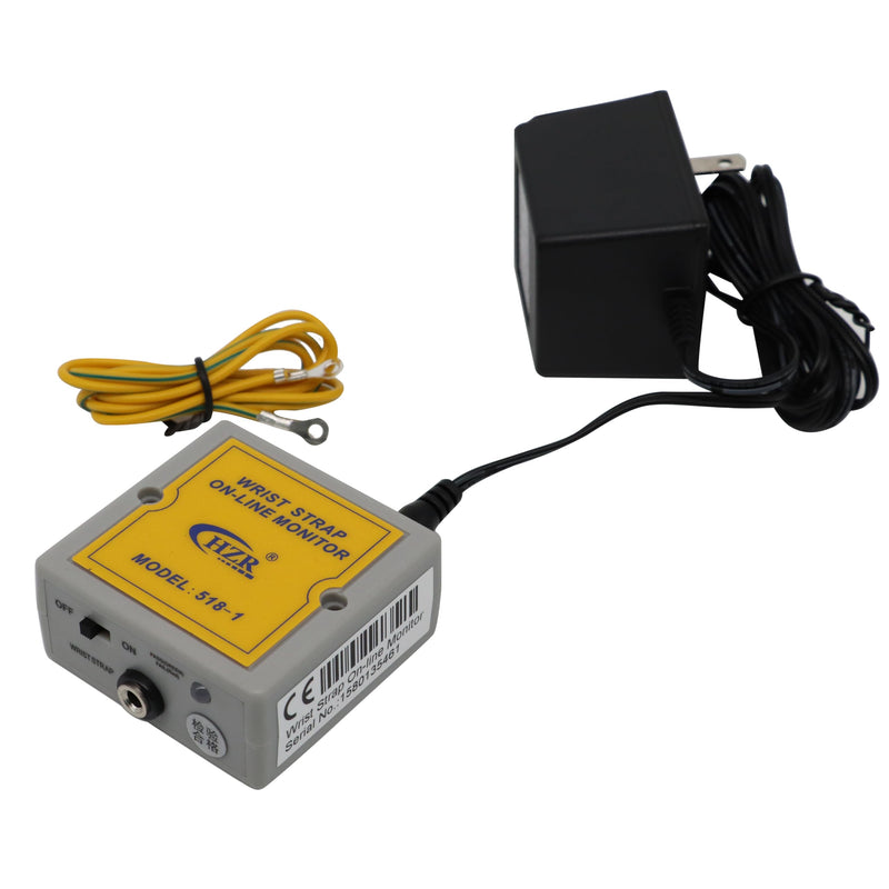 [Australia - AusPower] - ESD 518-1 Anti-Static Wrist Strap Online Monitor, Anti Static Wristband On-line Real Time Monitoring Tester 