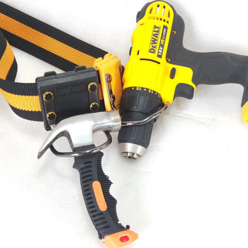 Measuring Tape Holder, Tape Measure Holster, Hammer Holder for Belt, Hammer Holster, Drill Holster, Impact Driver Holster Clip on Tool Belt. Hammer Holster in Yellow
