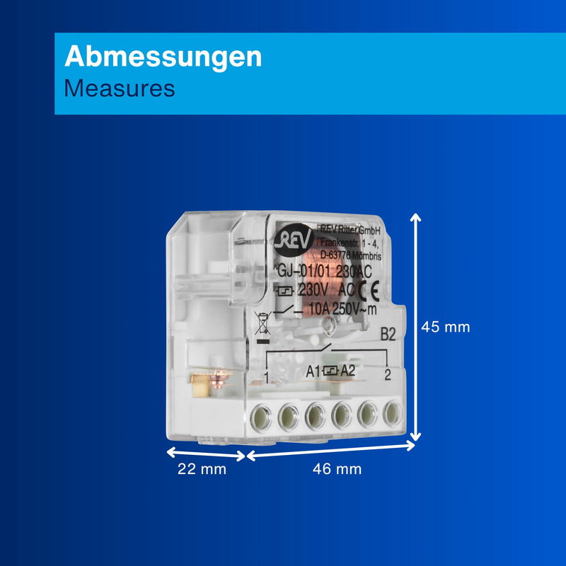 REV Ritter 0505400555 Power Surge Switch - 10 A | Impulse switch for any number of buttons