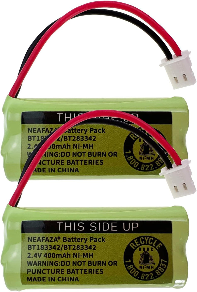 BT183342/BT283342 Phone Battery 2.4V 400mah Ni-MH BT162342 BT262342 Compatible with VTech CS6114 CS6419 AT&T EL52100 EL50003 EL52300 Cordless Handsets