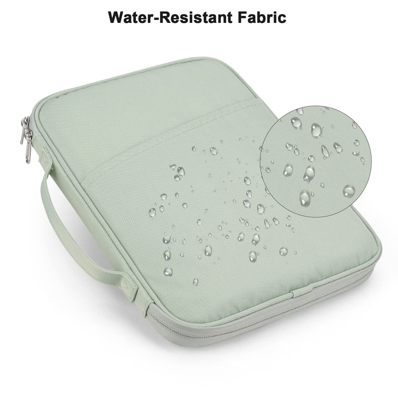 [Australia - AusPower] - 9-11 Inch Tablet Carrying Case, Padded Protective Travel Sleeve Bag for iPad Pro 11, iPad 10.9 (10th Gen), iPad Air (5/4th Gen), Galaxy Tab S9/S8 (Mint Green-11) Mint Green11 9-11 