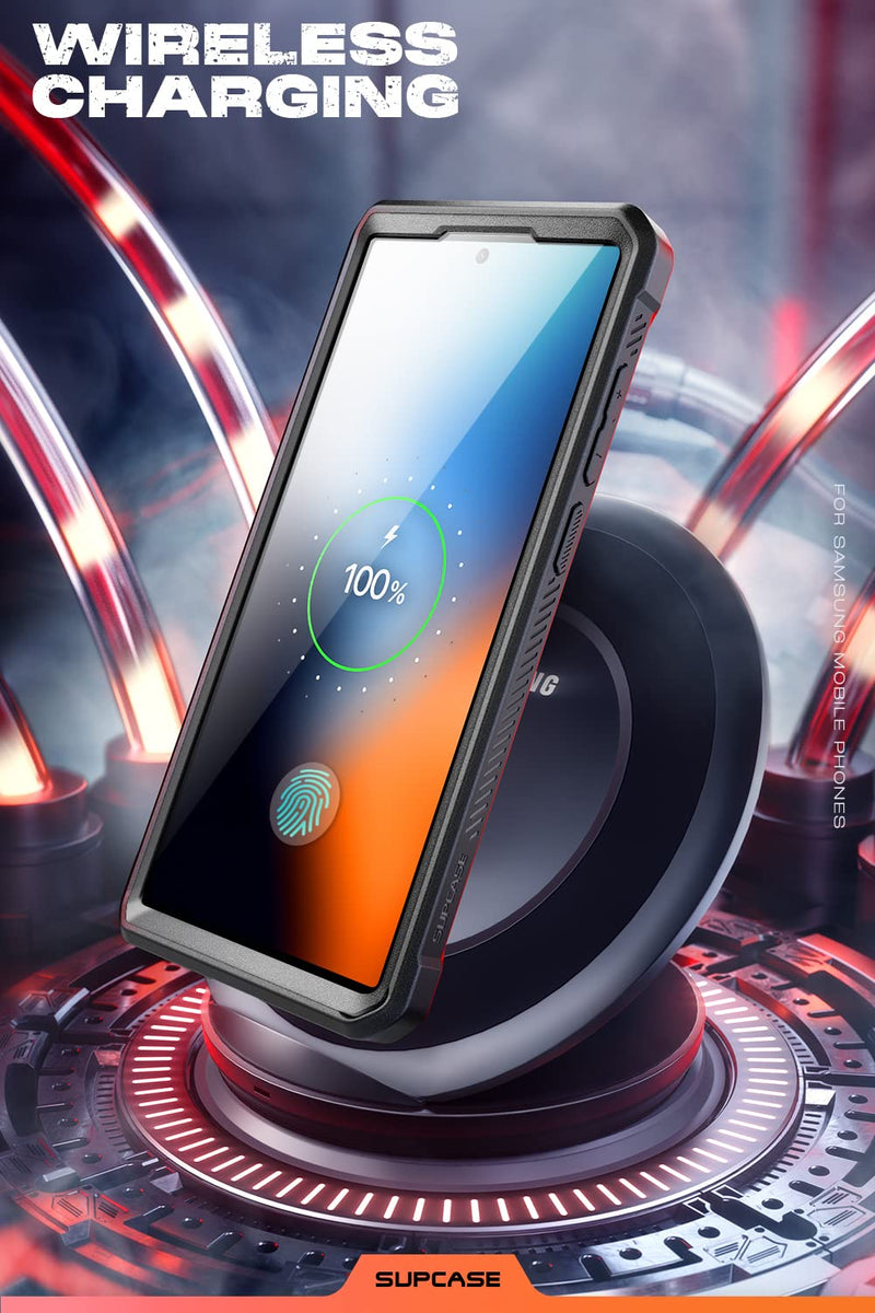 [Australia - AusPower] - SUPCASE Unicorn Beetle Pro Case for Samsung Galaxy S22 Ultra 5G (2022 Release), [Extra Front Frame] Full-Body Dual Layer Rugged Belt-Clip & Kickstand Case with Built-in Screen Protector (CamoGray) CamoGray 
