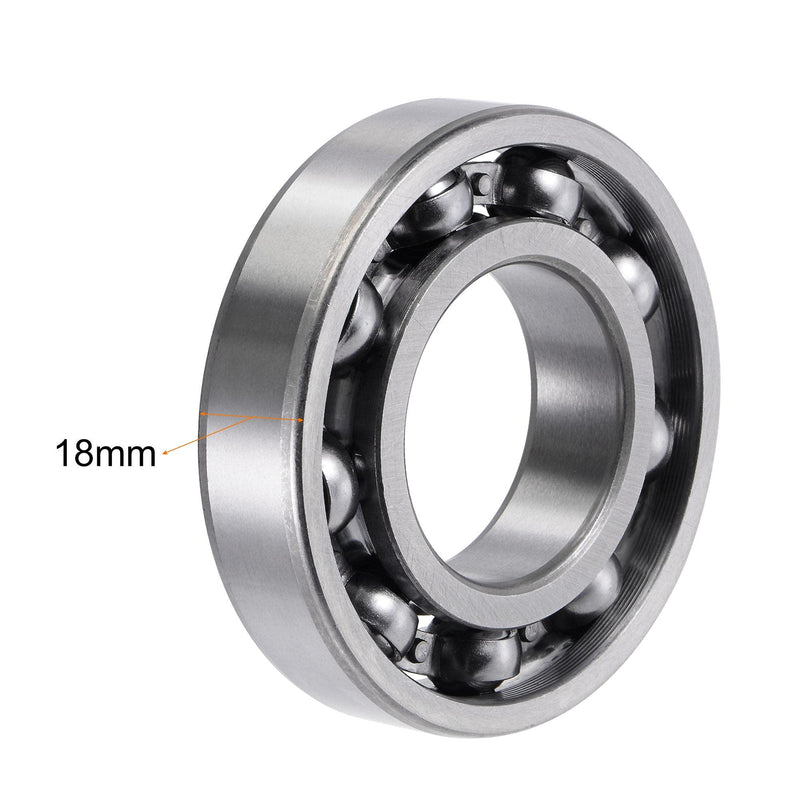 [Australia - AusPower] - uxcell 6208 Deep Groove Ball Bearings 40mm Bore 80mm OD 18mm Thick C3 Open Type Chrome Steel 40x80x18mm 