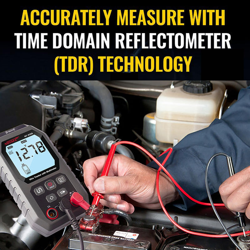 [Australia - AusPower] - NOYAFA Network Cable Tester with Multimeter, RJ45 CAT5/6 Ethernet Cable Tester, POE, Anti-Jamming TDR, Cable Toner NF-8509 