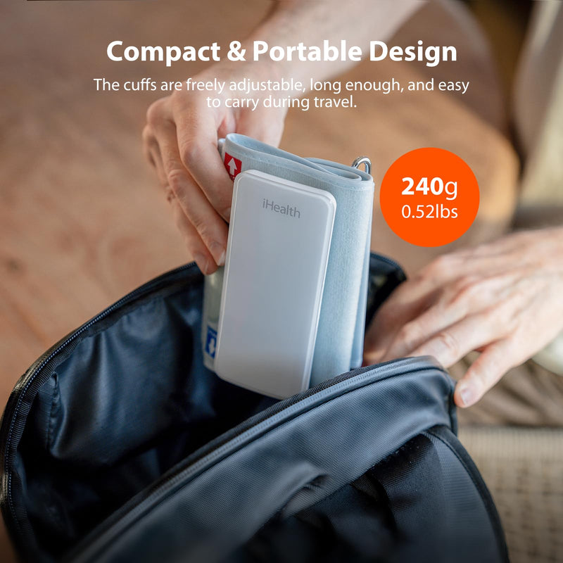 [Australia - AusPower] - iHealth Neo Wireless Blood Pressure Monitor, Upper Arm Cuff, Bluetooth Blood Pressure Machine, Ultra-thin & Portable, App-enabled for iOS & Android 