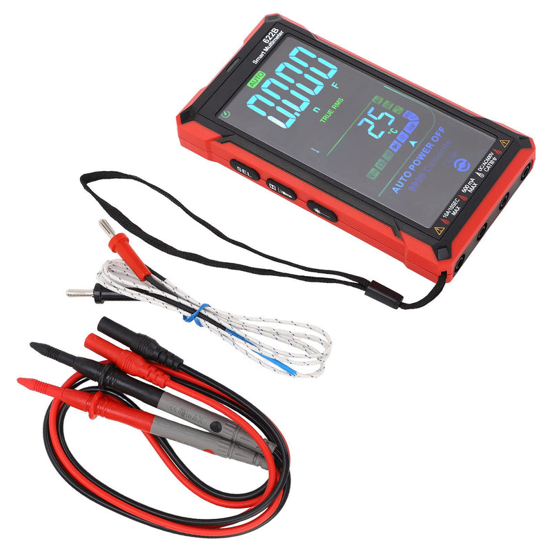 [Australia - AusPower] - Digital Multimeter Kit Smart Touch Large Screen Rechargeable Digital Tester Fully Automatic Non Burning Ohm Amp Volt Meter 