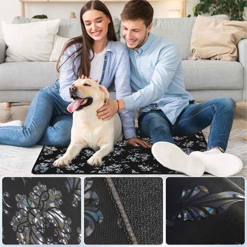[Australia - AusPower] - Grounding Mat for Bed Feet Sleep Yoga Pet Desk Grounding Pad for Energy Balance Wellness with 15ft Grounding Cord 23.6"x13" Y-13x23.6 