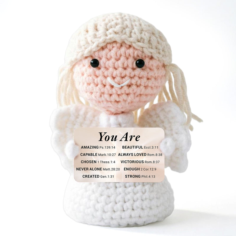 Baptism Gifts for Adult Women, Crochet Angel Gift for Women Friend religious gift