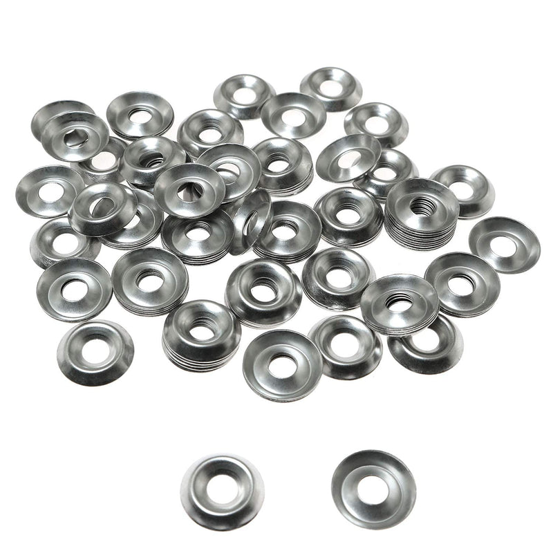 [Australia - AusPower] - 100pcs #8 304 Stainless Steel Countersunk Finishing Cup Washers Gasket Fasteners 