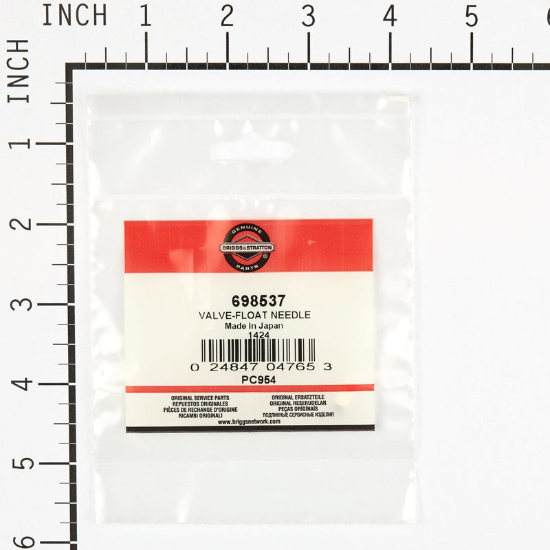 Briggs & Stratton 698537 Float Needle Valve Replacement Part