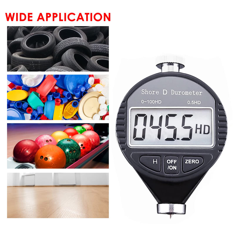 [Australia - AusPower] - Rubber Hardness Tester Digital Durometer Hardness Tester 0~100HD 