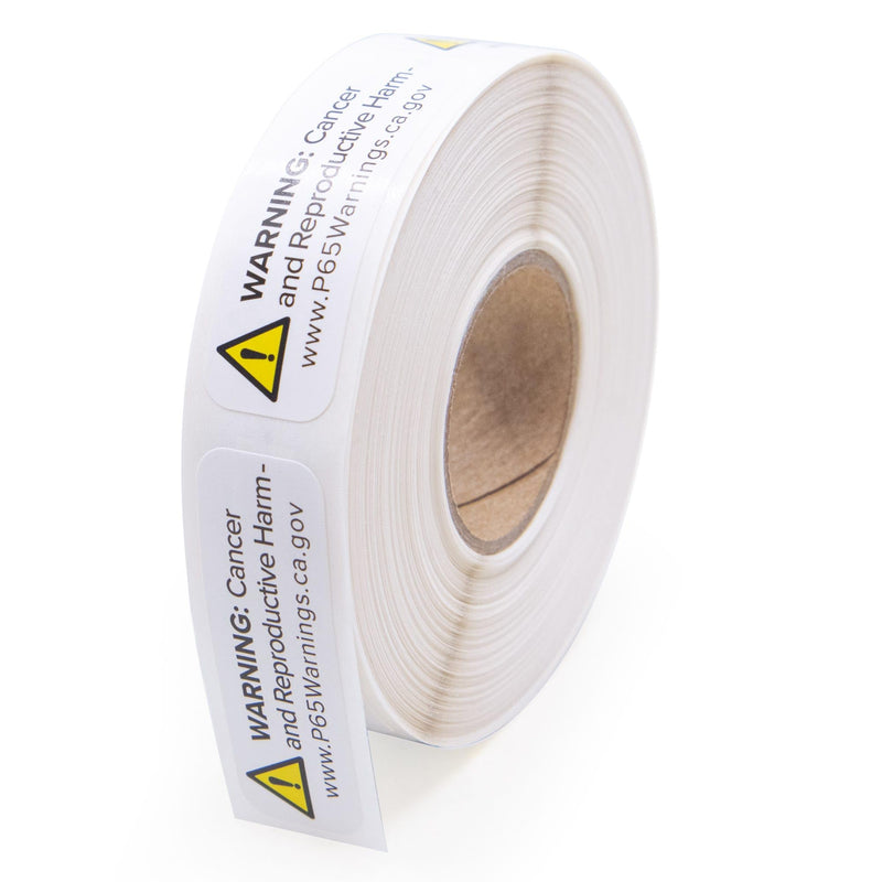 California Prop 65 Cancer and Reproductive Harm Warning Labels
