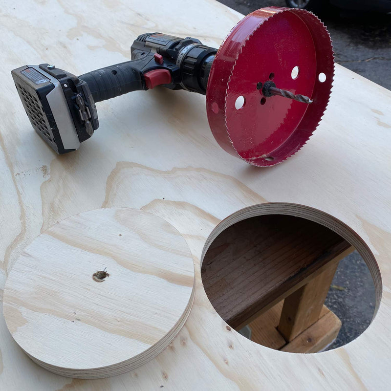[Australia - AusPower] - Hole Saw 2-3/4 Inch, HSS Bi-Metal Hole Cutter with 70 mm Cutting Depth for Cutting Wood, Plastic, Drywall, Plasterboard, Recessed Lighting and Soft Metal Sheet, Red 