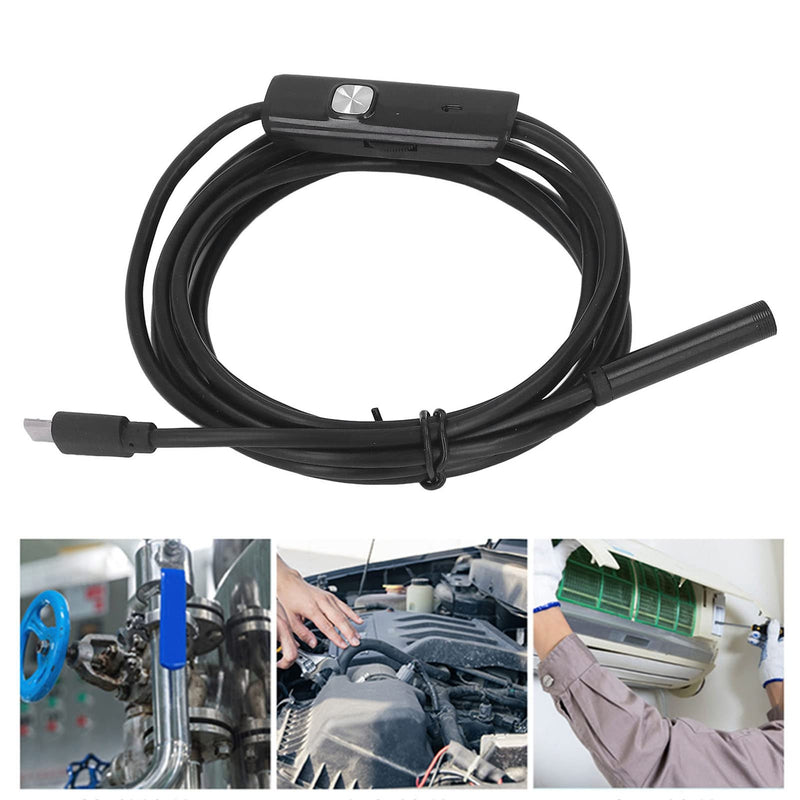 [Australia - AusPower] - USB Industrial Endoscope Inspection Camera with 6 LED Lights for Drain Inspection System IP67 Waterproof(1m / 3.3ft) 