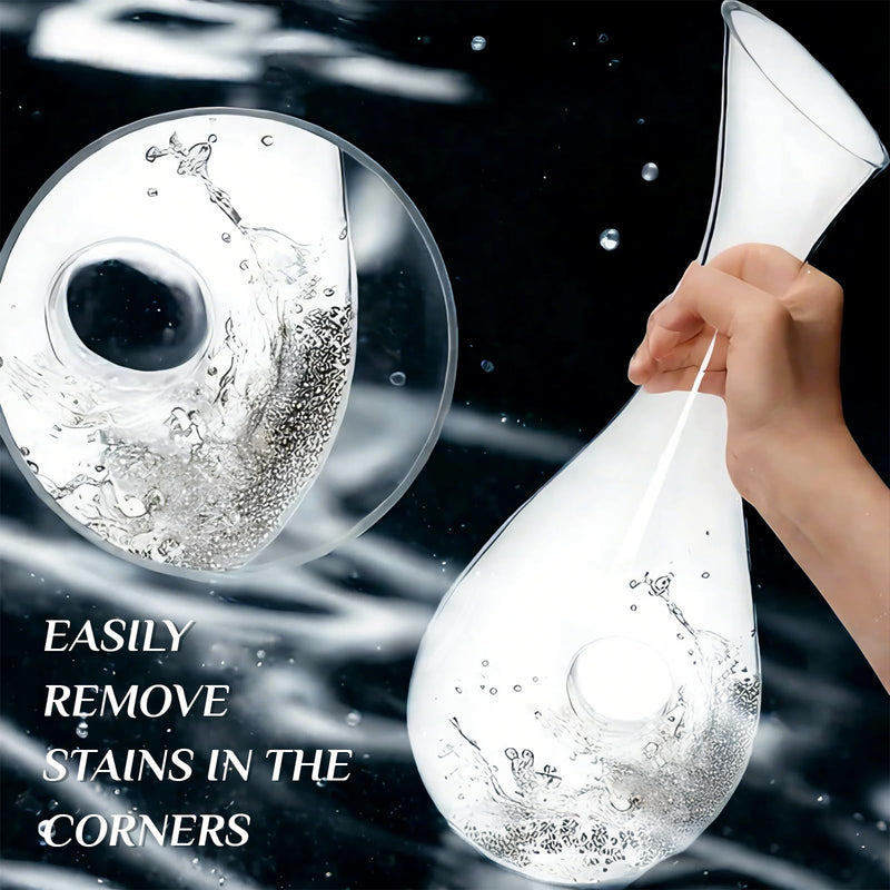 [Australia - AusPower] - Cleaning Beads – 1000 Balls Stainless Steel Cleaning Balls, Nut Milk Bag 8 x 10 cm, for Cleaning Carafes, Decanters, Vases or Bottles (Filter Bag + Cleaning Pearls) 