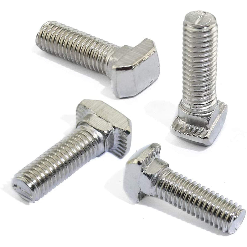 [Australia - AusPower] - 20 Pcs M8 x 25mm Thread T Slot Drop-in Bolt T-Bolt Hammer Head Bolt T Screw Stud for 3030 Series Standard 8mm T-Slot Aluminum Extrusion Profile (3030 Series) M8x25mm 