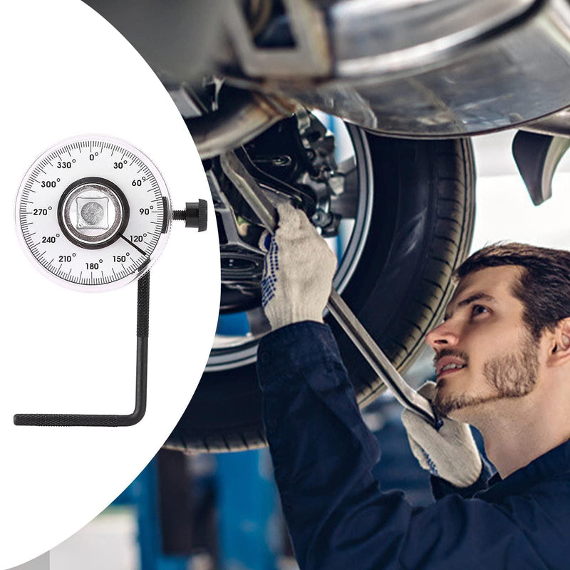 [Australia - AusPower] - 1/2 Inch Torque Wrench Angle Gauge Tool 360 Degree Adjustable Drive Torque meter Wrench Set Automobile Angular Torque Meter Measuring 