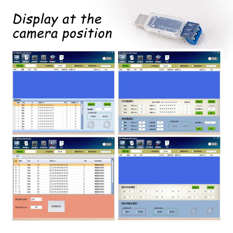 [Australia - AusPower] - ZORZA 1Pcs CAN Bus Analyzer LIN Controller Support 16 Channels USB to LIN Debugger Powerful 12V 0.5A Output for Robust Diagnostics and Debuggin 