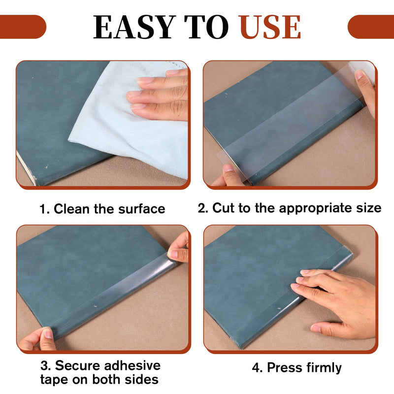 3" x 16.5Ft Book Repair Tape Archival Safe Acid-Free Clear Book Repair Tape Transparent Books Binding Tapes No Residue Strong Waterproof Adhesive for Libraries Textbook Photo Album Removable Tapes