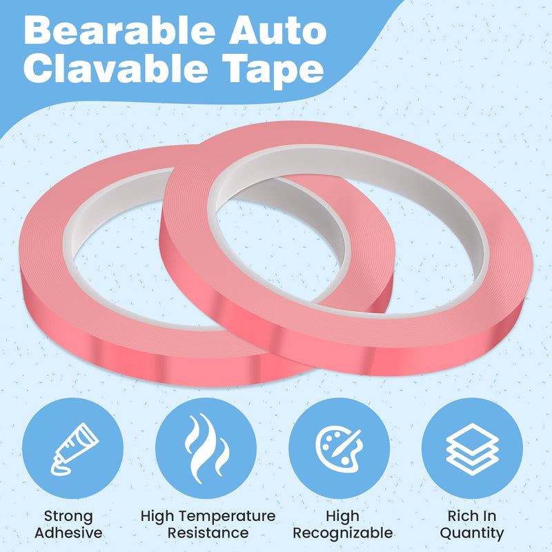 [Australia - AusPower] - 10 Rolls Autoclave Tape 216ft Colorful Instruments Identification Tape 10 Colors Surgical Dental Instruments Tapes Sterilization Tape Autoclavable 270 Fahrenheit Steam 