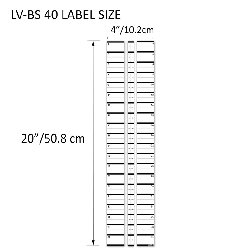 2 Pack 1" Breaker Side 40 Circuits Vinyl Fuse Box Circuit Breaker Panel Directory Labels Stickers Decals for All Electrical Panel/Load Centers Waterproof White 2 Pack