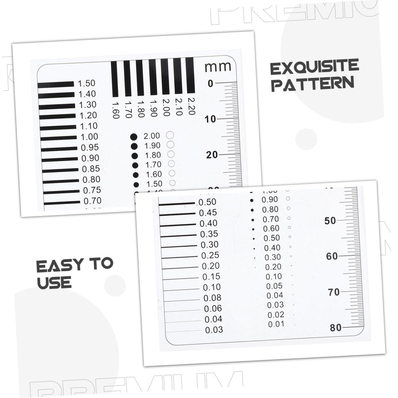 [Australia - AusPower] - SOLUSTRE High-precision crack width gauge for concrete, scratch and point measuring tool, ruler for accurate testing of surface defects, sec size estimates and error detection meter 