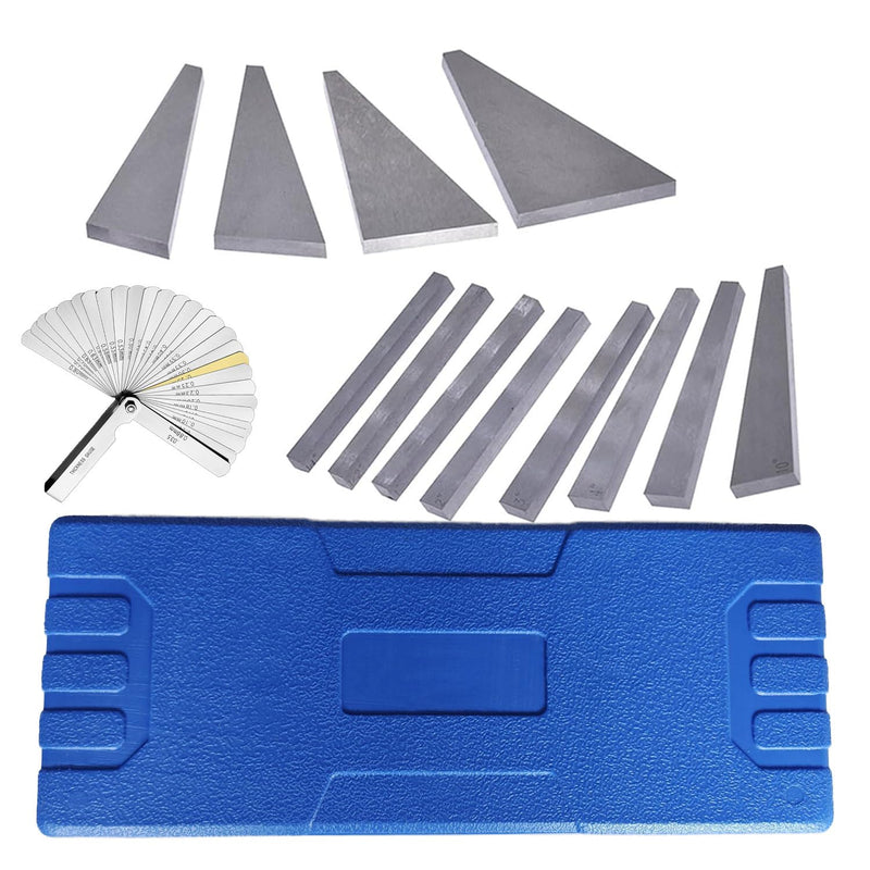 [Australia - AusPower] - Precision Angle Block Set 1/4, 1/2 1, 2, 3, 4, 5, 10, 15, 20, 25, 30 Degree Machinist Tools Milling Ground Gauge Angle Gage Inspection Block Set (12Pcs Angle Gauge Block) 12Pcs Angle Gauge Block 