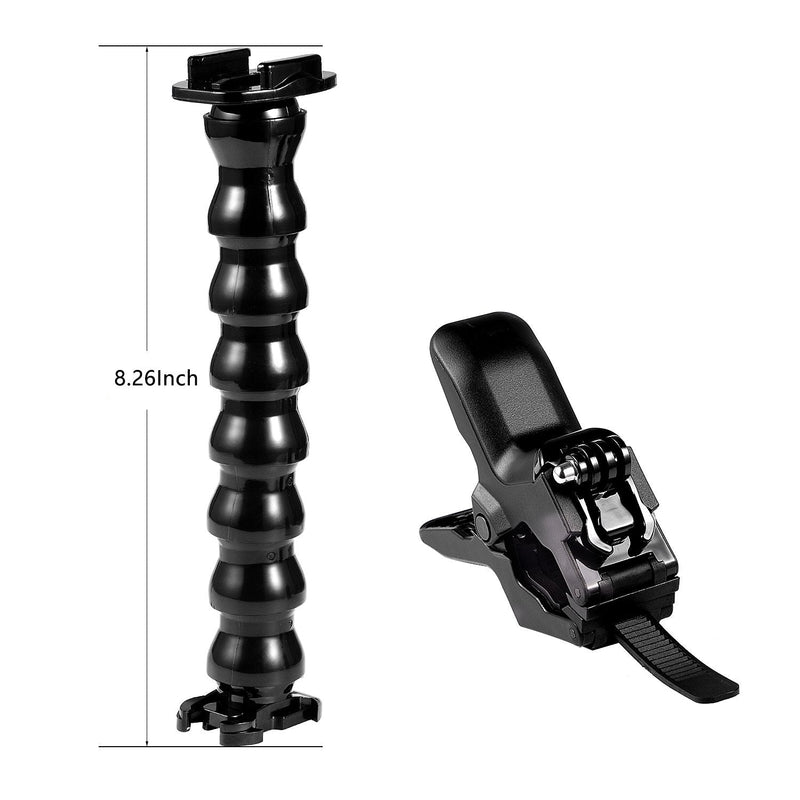 [Australia - AusPower] - Suptig Jaws Flex Clamp Mount Gooseneck Mount for GoPro Hero 12 Hero 11 Hero 10 Hero 9 Hero 8 Hero 7 Hero 6 Hero 5 Hero 4 Session Hero 3+ Hero 3 Akaso EK7000 Arlo Action Cameras 