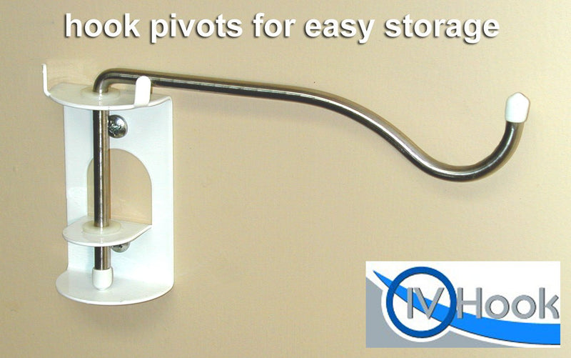 [Australia - AusPower] - IV Hook - Pivoting I.V. Hook - Easy Installation Wall Mount IV Hook 