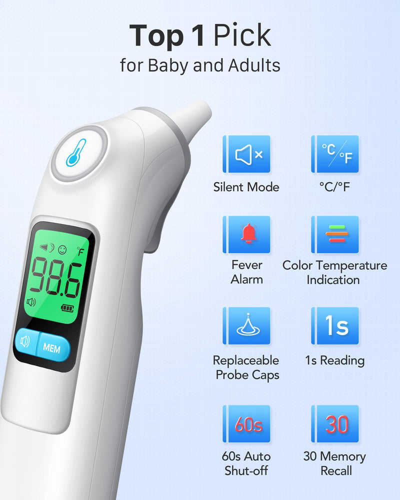 [Australia - AusPower] - Ear Thermometer 2 Pcs 
