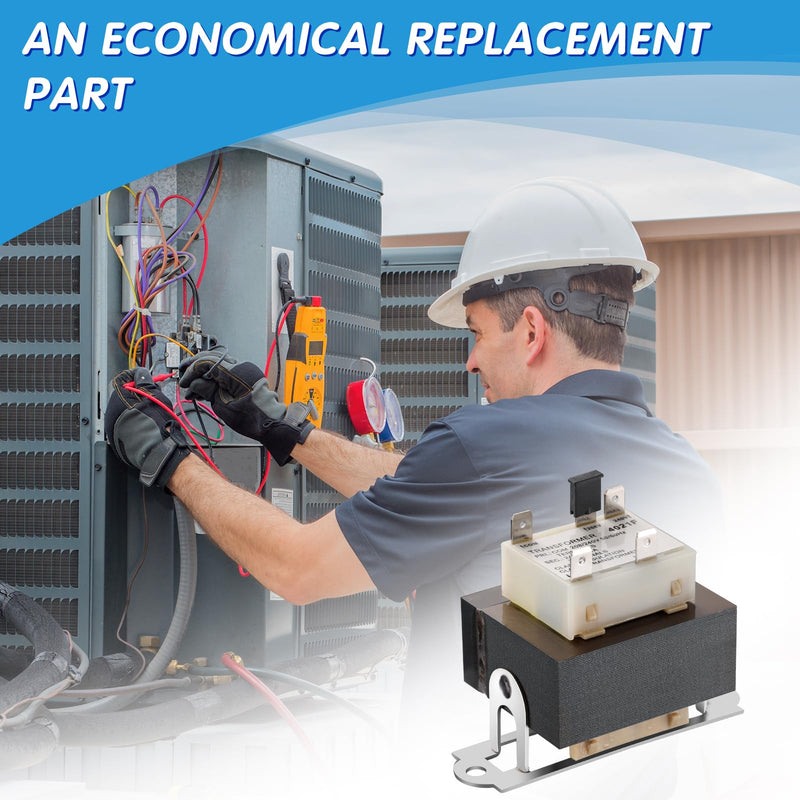 [Australia - AusPower] - Biueus 24V Furnace Transformer, 240V to 24V, 50/60Hz 40VA, Replacement for HVAC Equipment and Gas Furnaces 