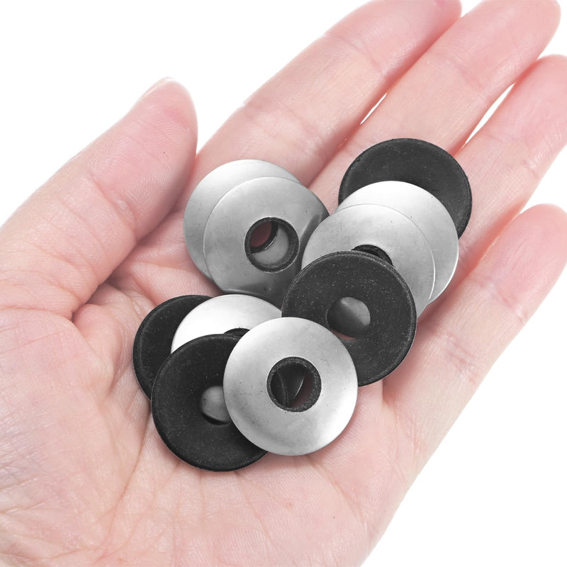 [Australia - AusPower] - 100-Pack EPDM Bonded Sealing Rubber Washers, 304 Stainless Steel 5/16" x 7/8" OD Neoprene Rubber Washers Gasket for Bolts/Screws/Machinery/Ships/Roof 5/16" x 7/8" 100 