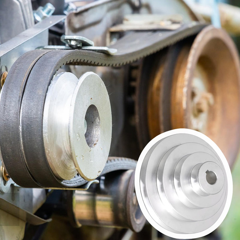 [Australia - AusPower] - CNBTR 16mm Bore Aluminum A Type 4 Step Pulley Wheel for V-Belt Timing Belt (Outer diameter: 41, 70, 99, 130mm) 