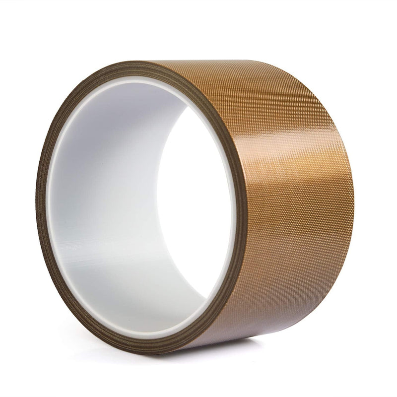 Gdrtwwh High Temperature Tape for Vacuum Sealer Machine,Hand Impulse Sealers-Teflon Tape for Vacuum Sealer & Hand Impulse Sealers, Wood, Drawer, Cabinet, Furniture (2 inch x 33 Feet x 0.13mm) 2 inch x 33 Feet x 0.13mm