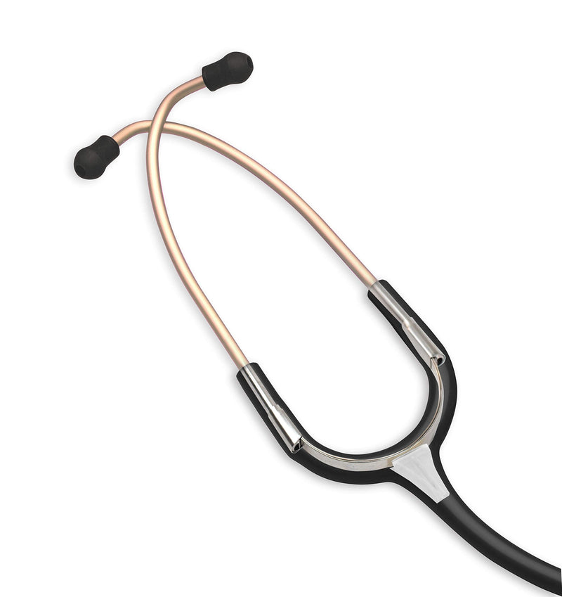 [Australia - AusPower] - ADC 619CHM Adscope Lite Model 619 Ultra Lightweight Clinician Stethoscope with Tunable AFD Technology, Champagne Finish with Black Tubing 