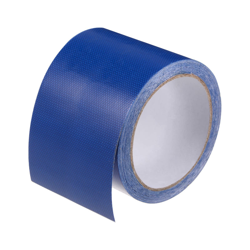 HARFINGTON Tarpaulin Repair Tape, 3.15" x14.6ft Universal Waterproof Awning Cloth Repair Tape for Crafts Home Improvement Outdoor Tent, Blue