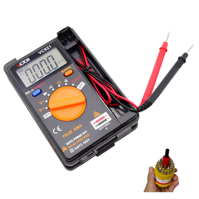 [Australia - AusPower] - VC921 4000 Pocket Digital Multi Tester Multimeter Auto Range AC/DC Voltage/Capacitance Frequency/Resistance Diode 