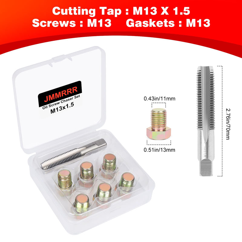 [Australia - AusPower] - Oil Drain Plug Tap Thread Repair Kit M13 x 1.5MM Oil Pan Screws Rethread Tool Oil Drain Plug Thread Repair Tool Kit 