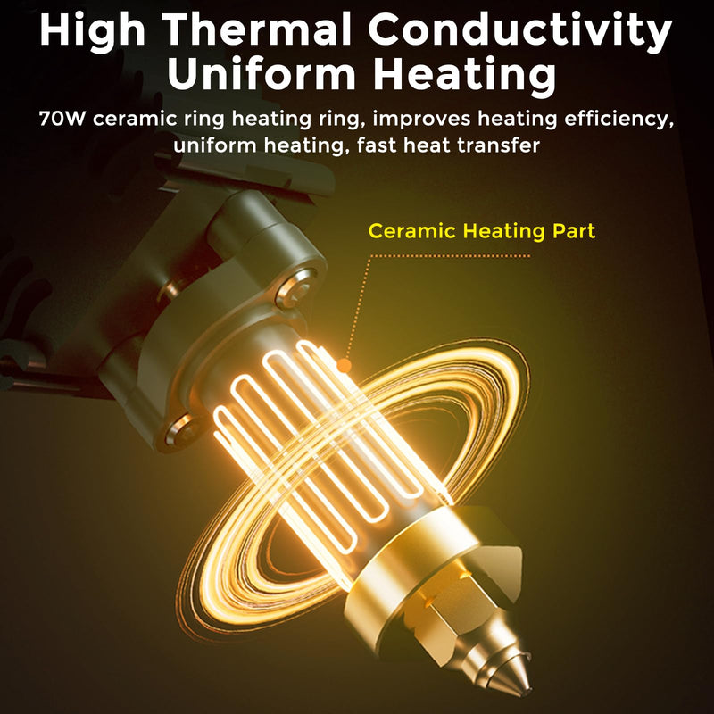 Creality Official Ender 5 Max Hotend Kit, Ceramic Heating Block Kit Quick-swap Nozzle High Flow Printing Hotend Kit 300°C High Temperature Resistance 700mm/s High-Speed for Ender 5 Max 3D Printers