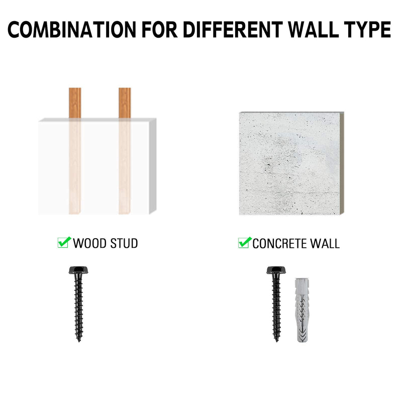 [Australia - AusPower] - Mounting Dream Lag Bolt Kit for TV Wall Mount Comes with M7 Lag Bolt for Wood Stud, Fischer Anchors for Concrete Wall, Includes Allen Key and Bubble Level for Easy Installation MD5752 