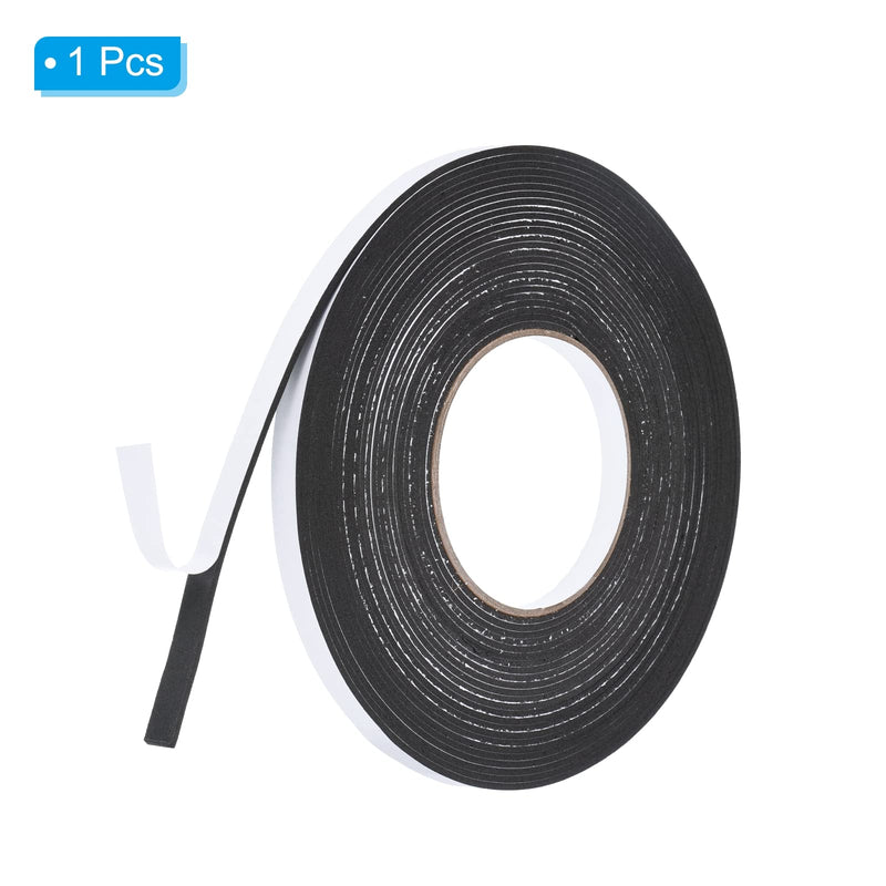 PATIKIL 32.8ft/10m Weather Stripping Door Seal Strip, 1 Roll EVA Foam Seal Tape Self Adhesive Strip 10mm Wide 2mm Thick for Door Window Insulation 10mmx2mmx10m