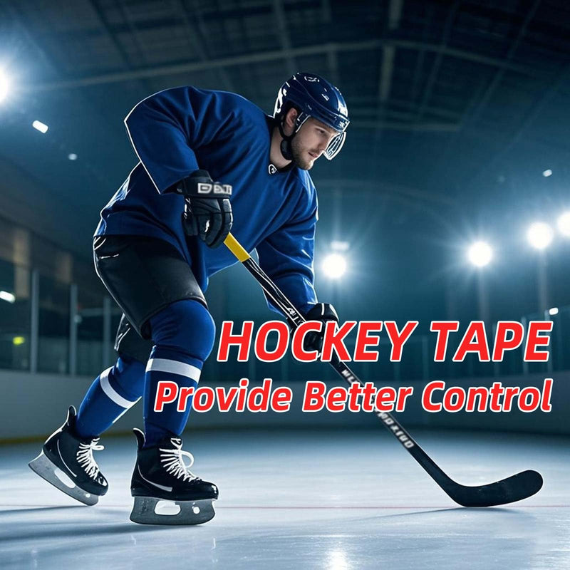 2 Rolls Hockey Tape, Multipurpose Cloth Tape Grip Tape for Lacrosse Stick, Baseball & Softball Bats, Rackets, Pullup Bars, Gardening Tools, Gym, Sports Handle White