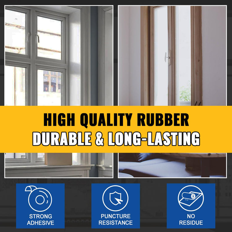 VIVIDA Transparent Window Weather Sealing Tape for Winter, 2 Inch x 180 FT (60 Yards) Window Insulation for Winter, Clear Weather Sealing Tape for Doors & AC Units, 1 Pack 2"×60 Yds (1 Roll)
