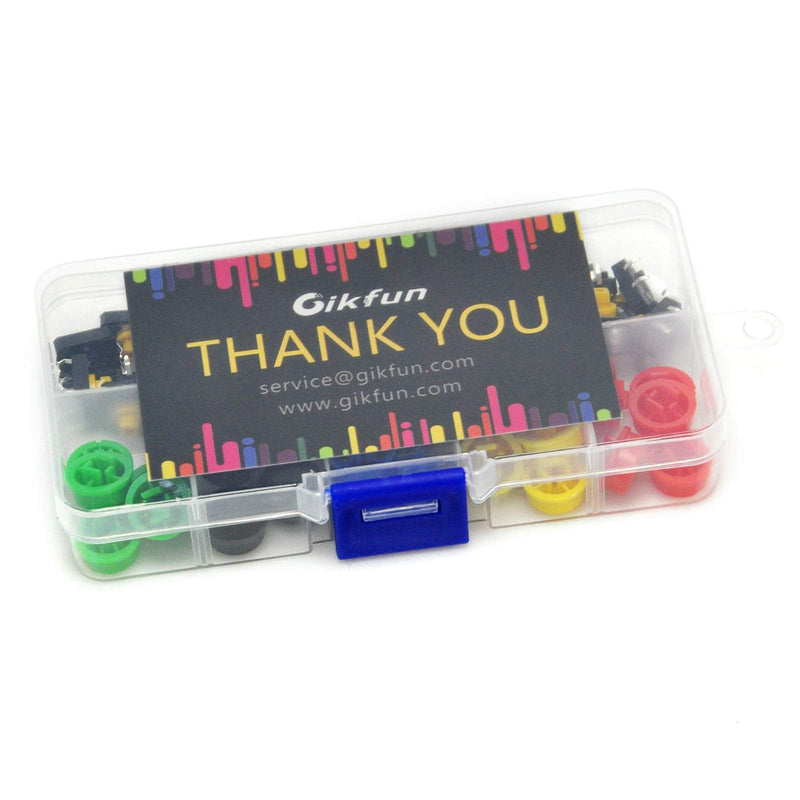 [Australia - AusPower] - Gikfun 12x12x7.3 mm Tact Tactile Push Button Momentary SMD PCB Switch with Cap for Arduino (Pack of 25pcs) AE1027 