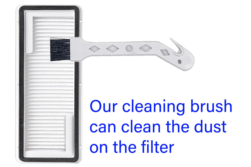 14 pack Accessories Kit Replacement For NARWAL Freo X Ultra Robot Vacuum, 1 Pack Main Brush, 2 Pack Filters, 6 Pack Mop, 4 Side Brushes, 1 Pack Cleaning Brush