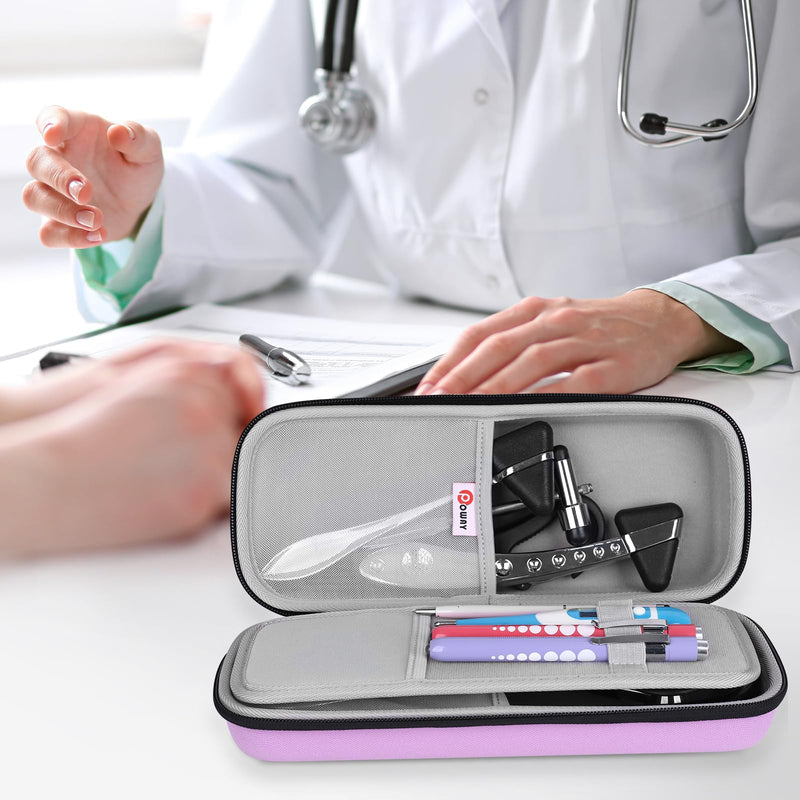 [Australia - AusPower] - Stethoscope Carrying Case Hard Stethoscope Case and Trauma Shears for Nurses Medical Scissors Nurses Scissors 7.5" Stainless Steel Bandage Scissors with Carabiner Patented Scissors for Nurses 