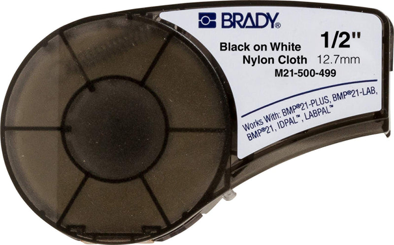 Brady Authentic Multi-Purpose Nylon Labels for Wire Marking and Lab Identification, 0.75" and 0.5" Widths